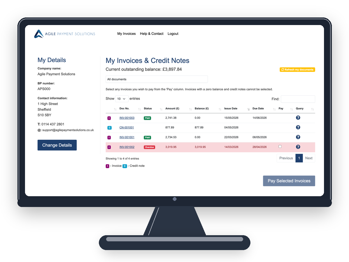 Image of a team discussing finance reports by displaying graphs and charts on a screen.